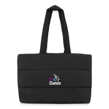 Danse au poteau Danse Danseur Acrobatique Graphique - Sac shopping matelassé - noir - Devant
