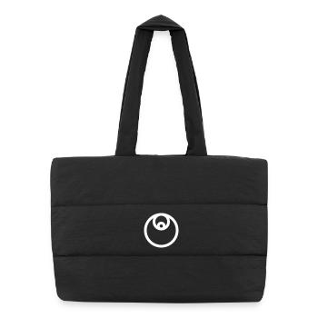 Emblème du cercle - Sac shopping matelassé - noir - Devant