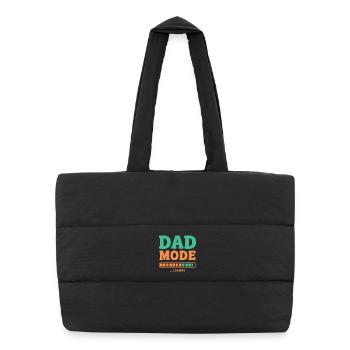 Mode papa en charge pour les futurs pères fiers - Sac shopping matelassé - noir - Devant