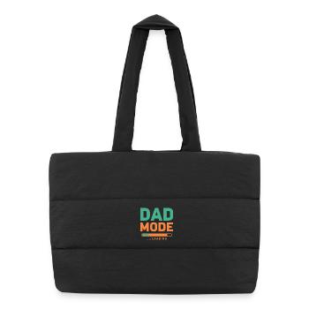 Mode papa en charge pour les futurs pères fiers - Sac shopping matelassé - noir - Devant