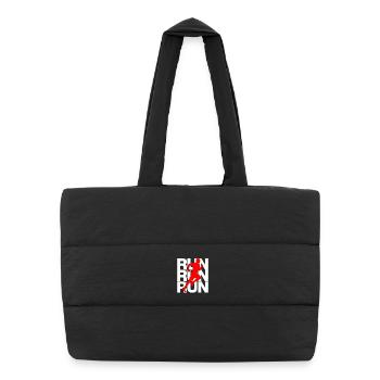 JOGG, PUISSANCE DE COURSE ! SPORT, COURSE, COURS JUSTE - Sac shopping matelassé - noir - Devant