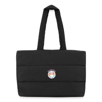 Cute Sheep Ewe Got This Funny Motivational Pun - Puffer Shopping Bag - black - Front