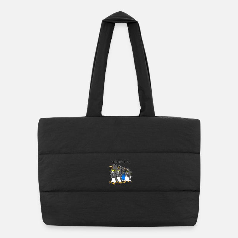 Ordre du vestige de queue-de-pie - Dessin animé drôle de Pingouin Sac shopping matelassé