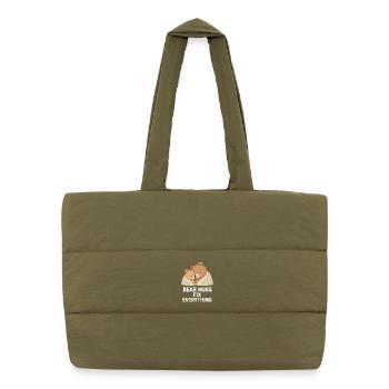 Deux Ours Câlins – Les Accolades d’Ours Réparent Tout - Sac shopping matelassé - safari green - Devant