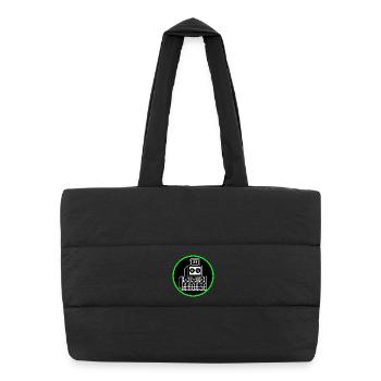 Free tekno - Sac shopping matelassé - noir - Devant