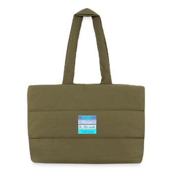 Plauderei Moin Tschüss - Puffer-Einkaufstasche - safari Green - Vorne