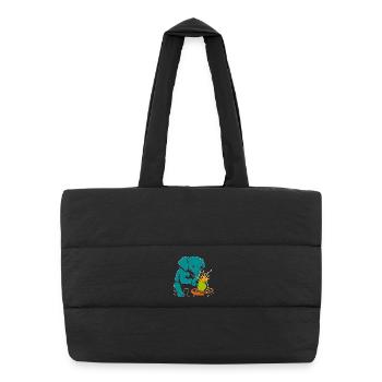 Maître des Troncs - Anarchie de l’Émail - Sac shopping matelassé - noir - Devant