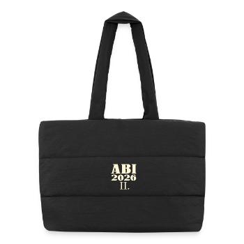 Re-examinations Abitur 2026 - Puffer Shopping Bag - black - Front