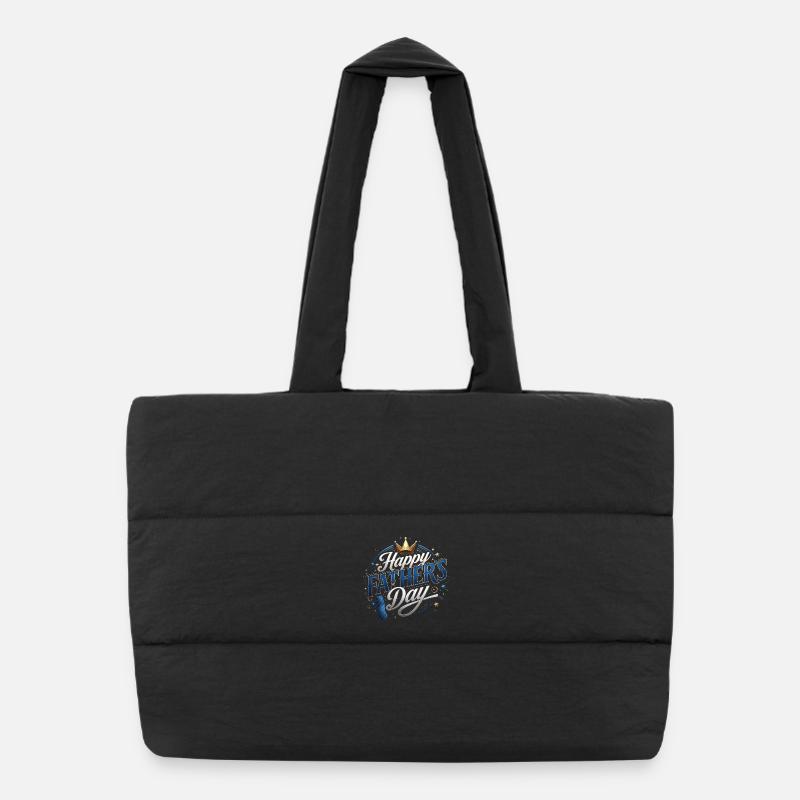 Father's Day - Businessman - Office Tie Puffer Shopping Bag