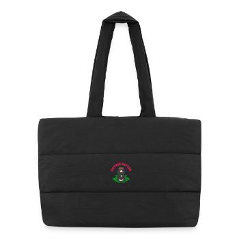 Catnip Sativa - Puffer Shopping Bag - black - Front