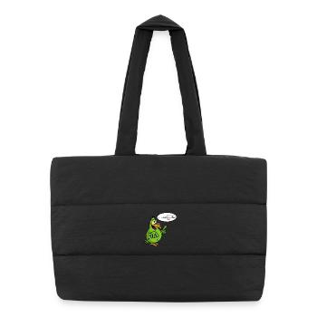 Smart bird - Puffer Shopping Bag - black - Front