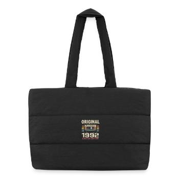 Cadeau D'anniversaire Décembre 1992 - Sac shopping matelassé - noir - Devant