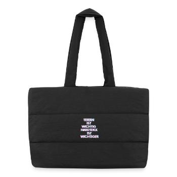 Hardtekk Tekk - Sac shopping matelassé - noir - Devant