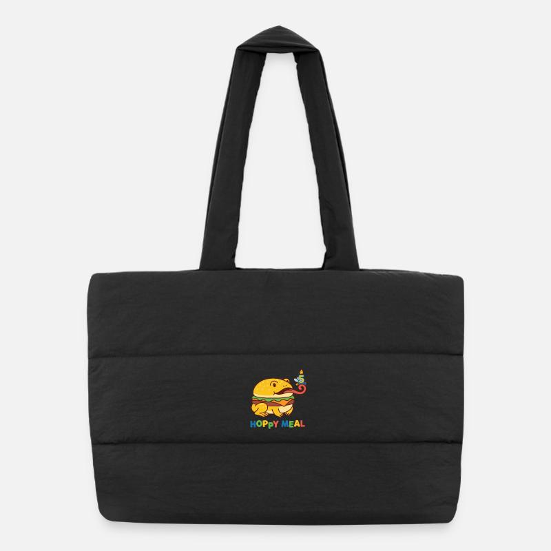 Hoppy Meal 5th Birthday Frog Puffer Shopping Bag