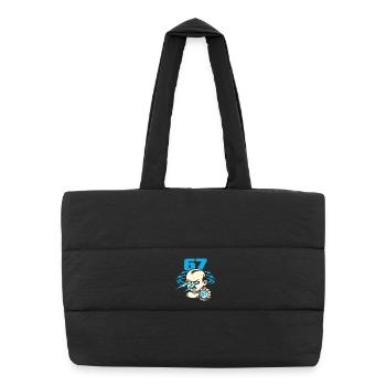 67 Six Seven 6-7 Meme Gen Alpha - Sac shopping matelassé - noir - Devant