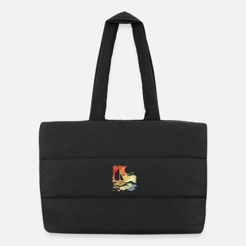 Look vintage de la voile Sac shopping matelassé