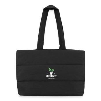 Houseplant Survival Club Plants - Puffer Shopping Bag - black - Front