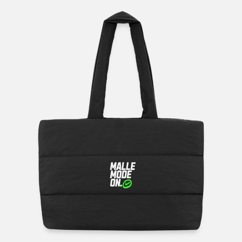 Mallemodus On – Graphique avec coche verte Sac shopping matelassé