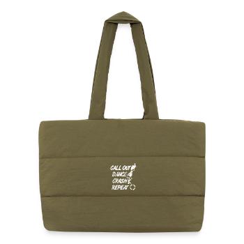 Breakdance Moves - Puffer Shopping Bag - safari green - Front