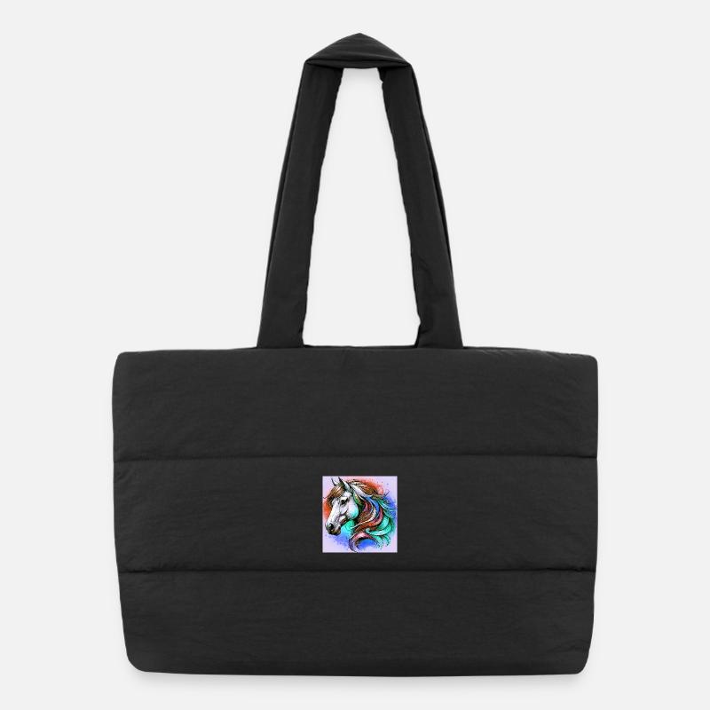horse Puffer Shopping Bag