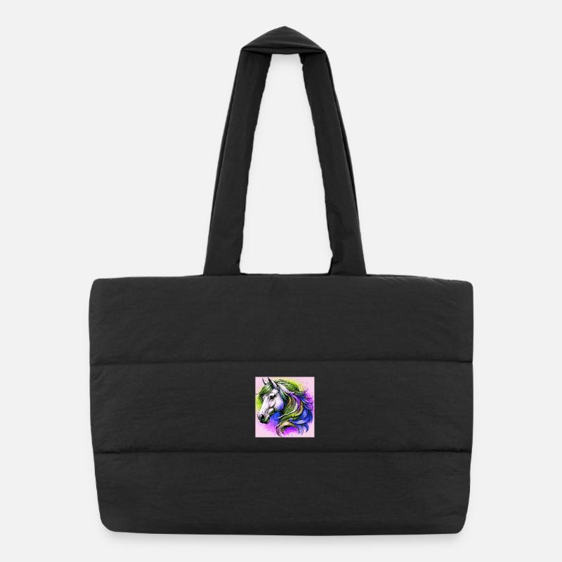 horse Puffer Shopping Bag