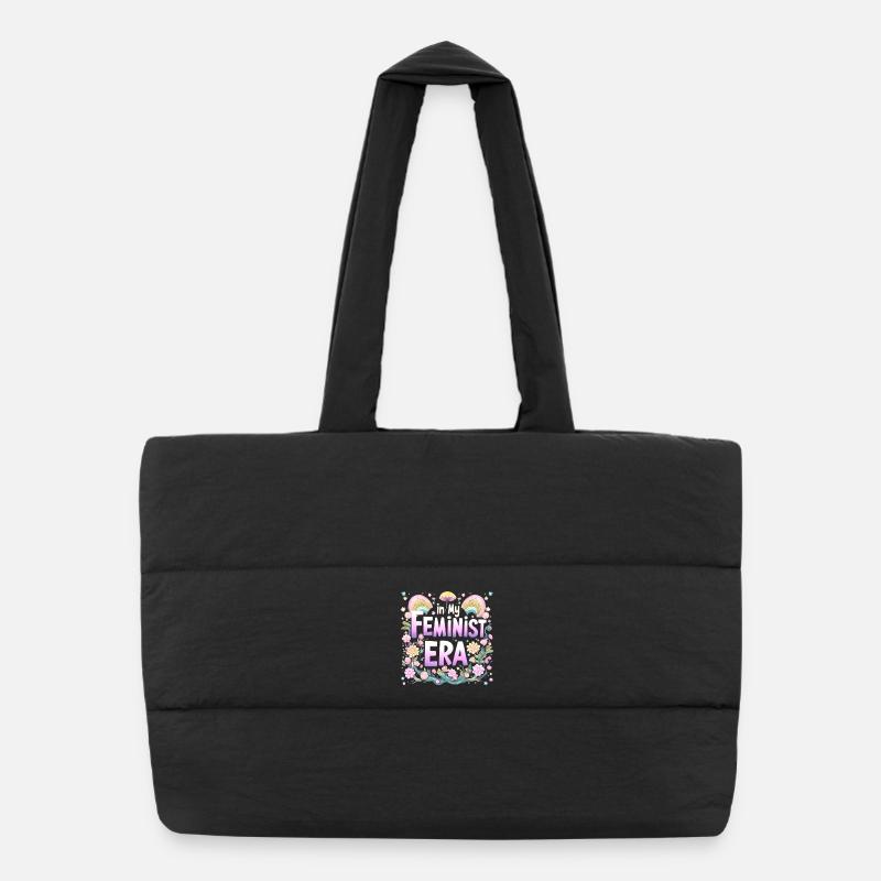À mon époque féministe - psychédélique Sac shopping matelassé