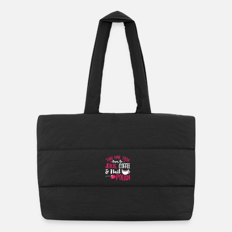 Nail Designer Nail Designer Cosmetics Nail Salon Puffer Shopping Bag