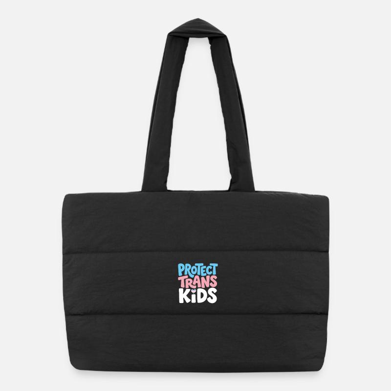Protect Trans Kids Tee Sac shopping matelassé