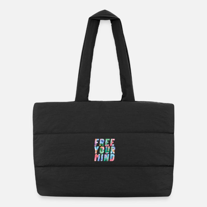 Libérez votre - Sac shopping matelassé - noir