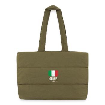 Gênes - Sac shopping matelassé - safari green - Devant