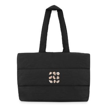 Huîtres - Sac shopping matelassé - noir - Devant
