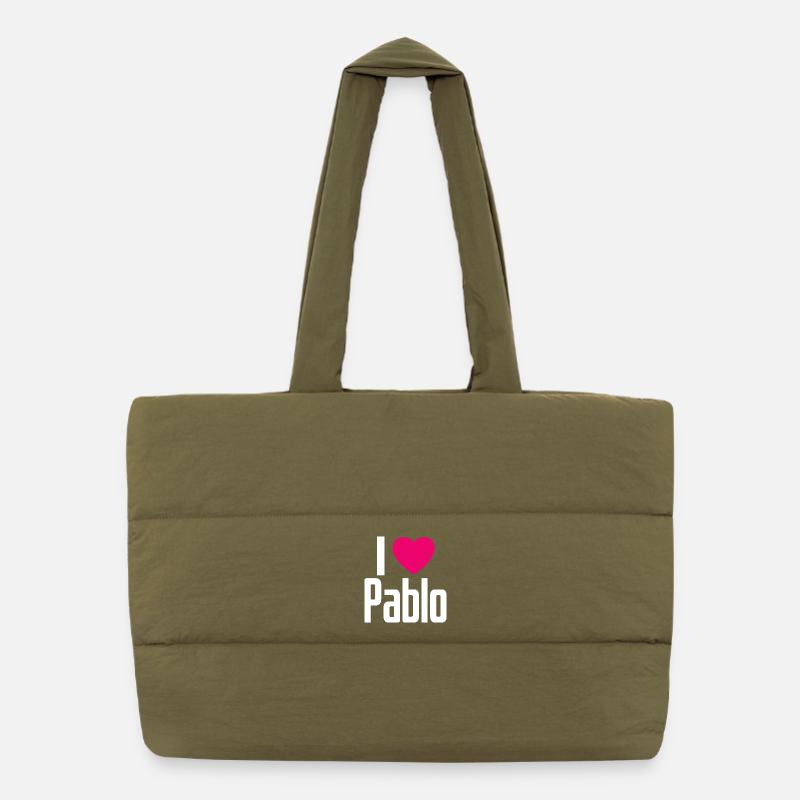 J’aime Pablo Coeur Rose J’aime Pablo Sac shopping matelassé