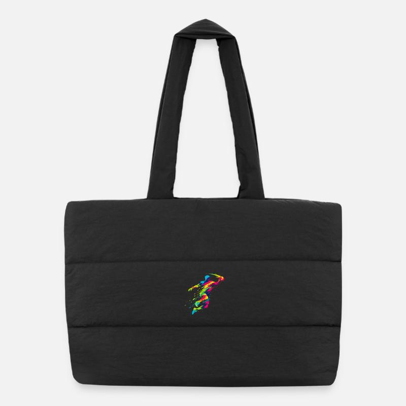 Handball joueur - Cadeau drôle Sac shopping matelassé