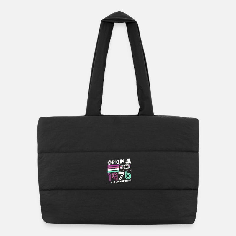 Cadeau d’anniversaire pour le 50e anniversaire 1976 Vintage Retro Sac shopping matelassé