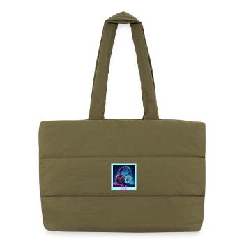 Disc jockey - Puffer Shopping Bag - safari green - Front