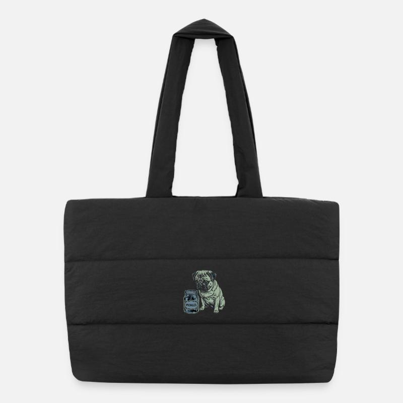 Design d’ami chien – Cœur pour amis à quatre pattes Sac shopping matelassé