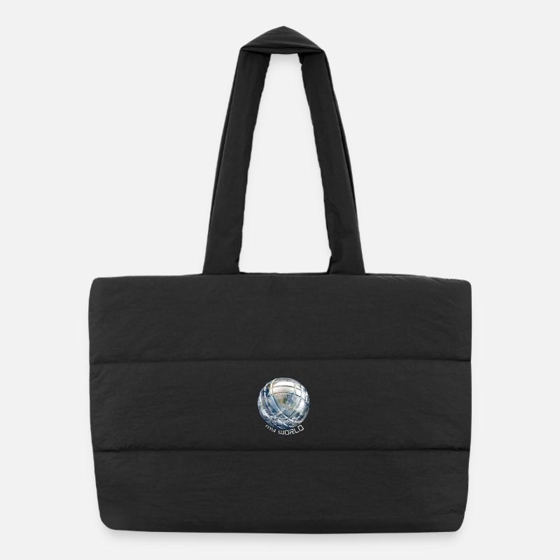 La pétanque - Sac shopping matelassé - noir