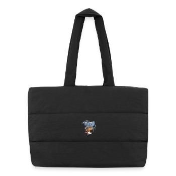 Worth A Try - Puffer Shopping Bag - black - Front