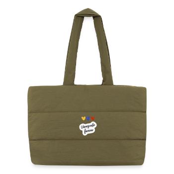 Venezuela Forever - Puffer Shopping Bag - safari green - Front
