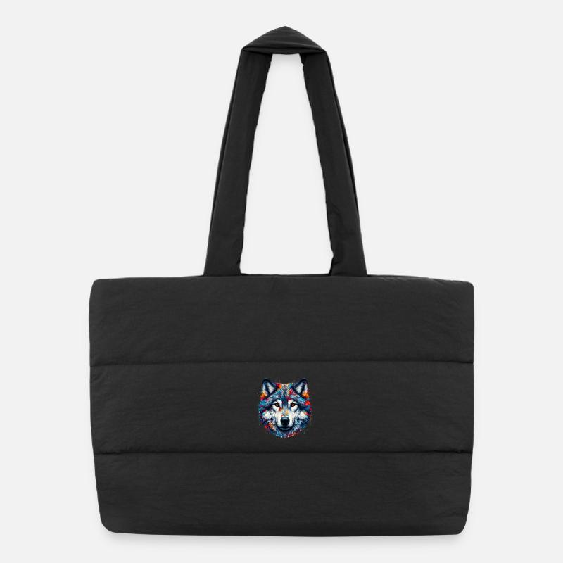 Wolf Puffer Shopping Bag