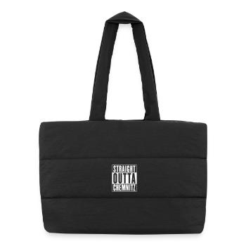 Tout droit sorti de Chemnitz (couleur changeante) - Sac shopping matelassé - noir - Devant