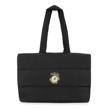 Boussole Trouve Ton Chemin - Sac shopping matelassé - noir - Devant