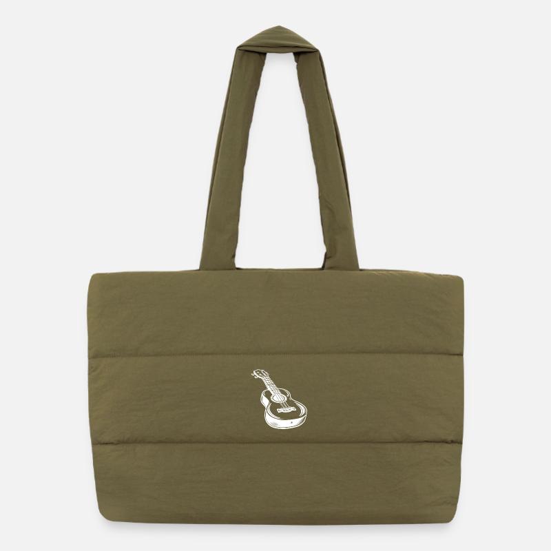 Ukulele Skizze Puffer-Einkaufstasche