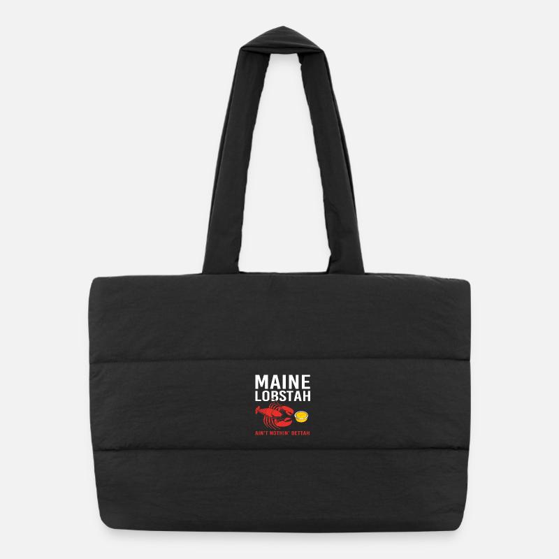 Crawfish Seafood Maine Lobster Lobster Puffer Shopping Bag
