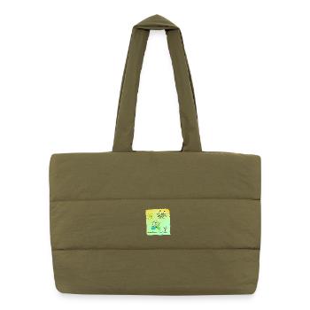 Gemeinsam Besser Zeichnung - Puffer-Einkaufstasche - safari Green - Vorne
