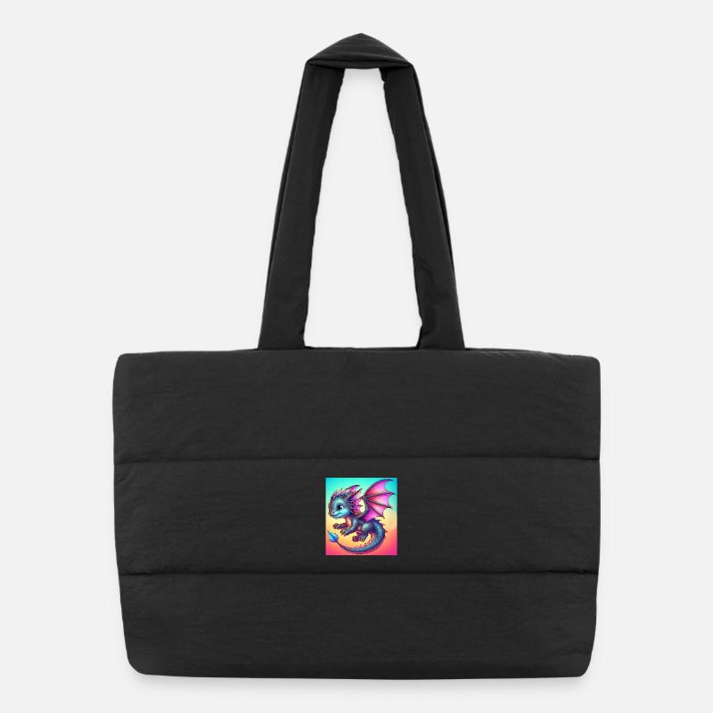 dragon Puffer Shopping Bag