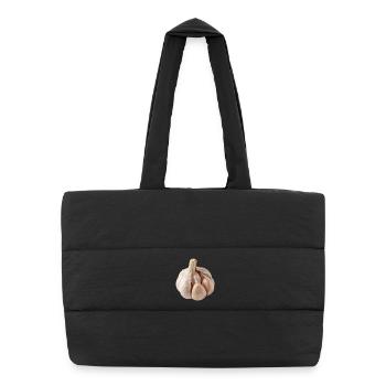 Ail Cuisine végane méditerranéenne - Sac shopping matelassé - noir - Devant