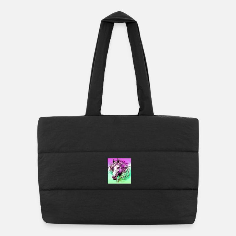 horse Puffer Shopping Bag