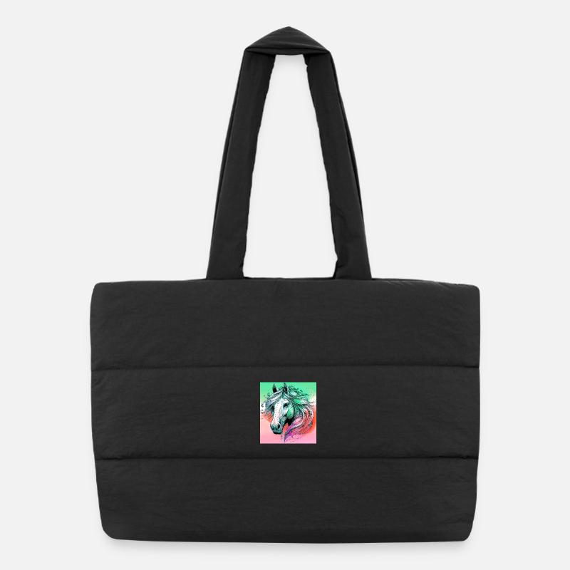 horse Puffer Shopping Bag