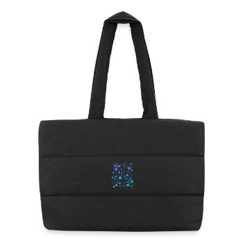 Ocean Anchor Bubbles - Puffer Shopping Bag - black - Front